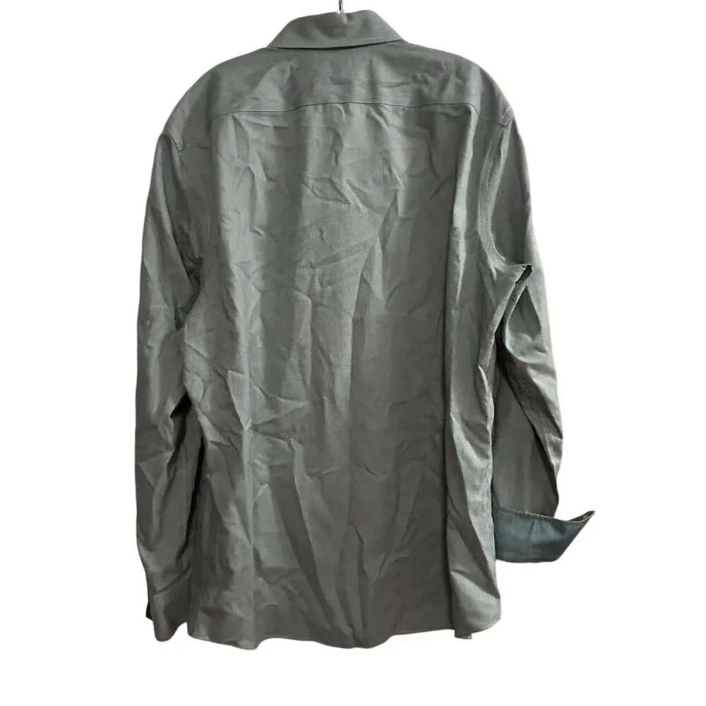 Banana Republic Men's‎ XL Green Slim Fit Non-Iron Dress Shirt Long Sleeve
